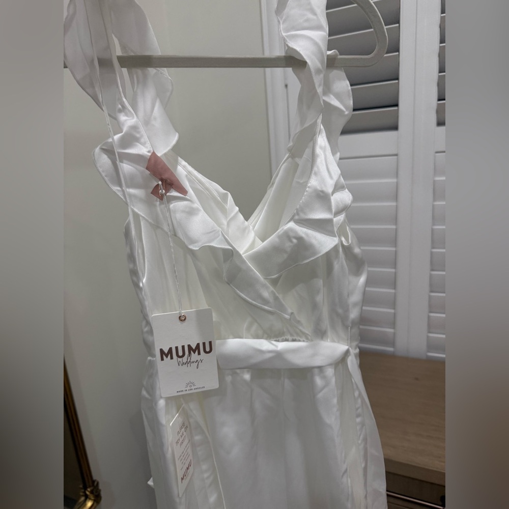 Show Me Your MuMu Elegant White Ruffle Dress